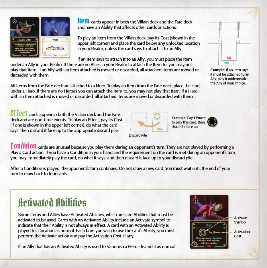 Villainous PDF Game Rules Page 9